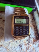 Relógio Calculadora Casio CA-500WEG-1AVT – Ouro Retrô – Levemente Usado comprar usado  Enviando para Brazil