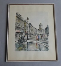 Alter kunstdruck straßenszene gebraucht kaufen  Heidelberg
