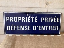 Ancienne plaque propriété d'occasion  La Ferté-Macé