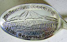 Início de 1908 Mt. Colher de café lembrança prata esterlina Rainier National Park comprar usado  Enviando para Brazil