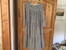 Baumwollkleid schwarz weißes gebraucht kaufen  Homburg