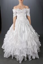 Vestido de Noiva Mary's Import Bridals Vintage Anos 80 Branco Organza Frisado Marmelo 16, usado comprar usado  Enviando para Brazil