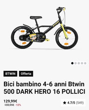 Bicicletta twin bambino usato  Italia