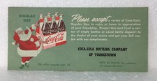 COCA~COLA PACOTE COM 6 CUPONS TAMANHO NORMAL YOUNGSTOWN OHIO, usado comprar usado  Enviando para Brazil