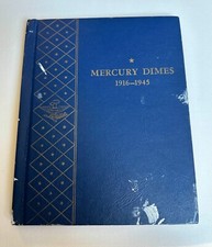 9 Mercury Dimes in Whitman Bookshelf Album #9413 Mercury Dimes 1916-1945 comprar usado  Enviando para Brazil