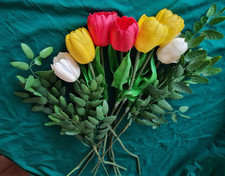 Seidenblumen 7tulpen grüne gebraucht kaufen  Obergriesbach