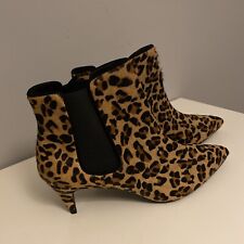 Zara leopard leather for sale  LONDON