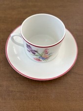 Conjunto de xícara de chá e pires Vista Alegre Portugal rosa Alegre floral plano (8) comprar usado  Enviando para Brazil
