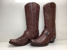 BOTAS FEMININAS RUDEL COWBOY ARNÊS DE EQUITAÇÃO MARROM BIQUEIRA QUADRADA TAMANHO 6.5 E comprar usado  Enviando para Brazil