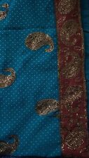 Embroidered saree material for sale  BATLEY