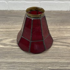 Usado, Luminária pendente vintage retrô vitral vermelho abajur comprar usado  Enviando para Brazil