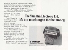 1969 yamaha electone for sale  USA
