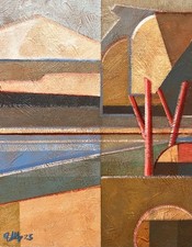 Original cubist landscape. for sale  CHICHESTER