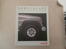 Toyota specialist brochure for sale  HUNTINGDON