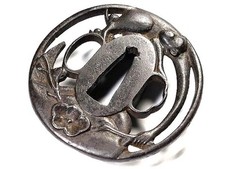 Macaco japonês antigo da era Edo assinado por Mitsunaga Tsuba caixa de ferro espada armadura katana  comprar usado  Enviando para Brazil