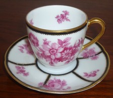 Mokkatasse untertasse blumende gebraucht kaufen  Bad Schwartau
