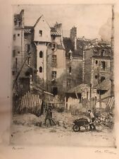 Magnifique lithographie origin d'occasion  Saint-Maur-des-Fossés