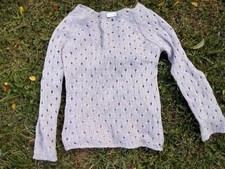 Strickpulli silbergrau gebraucht kaufen  Ellefeld