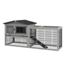Pawhut rabbit hutch for sale  GREENFORD