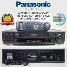 Videoregistratore vhs panasoni usato  Vicenza