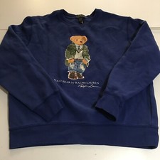 Usado, Moletom Polo Ralph Lauren Bear gola redonda masculino tamanho XL 18-20 comprar usado  Enviando para Brazil