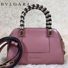 Bolsa de ombro Bvlgari Serpenti 2 vias couro rosa alça de ombro incluída sem caixa, usado comprar usado  Enviando para Brazil