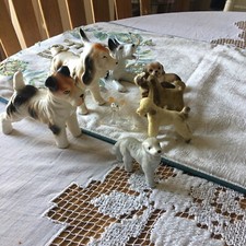 Lote de 9 de colección cerámica de porcelana y otros materiales para perros segunda mano  Embacar hacia Mexico