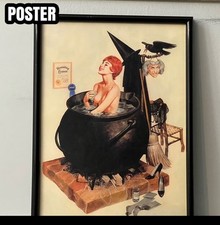 Cauldron witch pinup for sale  Lake Grove