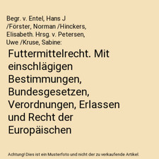 Futtermittelrecht einschlägig gebraucht kaufen  Trebbin
