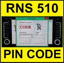 Rns510 code recovery for sale  UK