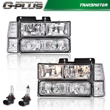 Faróis para 1994-1998 Chevy Silverado C10 C/K 1500 2500 3500 com lâmpada de para-choque comprar usado  Enviando para Brazil