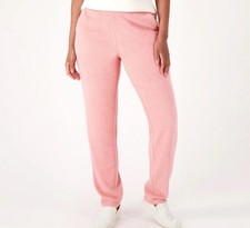 Calça reta fina denim & Co Comfort Zone alta bebê Sherpa 5XT rosa A462512 comprar usado  Enviando para Brazil