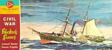 AI550 Vintage PYRO C375-298 1:124 Civil War Blockade Runner US Steam Frigate Kit, usado comprar usado  Enviando para Brazil