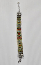 Pulseira de contas de vidro polido Chili Rose Beadz assinada prata 925 tcheca fogo comprar usado  Enviando para Brazil