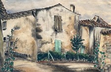 Maisons aquarelle signée d'occasion  Artigues-près-Bordeaux