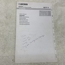 Boss GT-1 manual  comprar usado  Enviando para Brazil