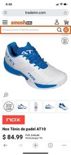 Zapatillas de pádel Nox AT10 talla 10 para hombre cancha tenis entrenamiento agarre profesional segunda mano  Embacar hacia Mexico
