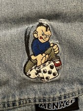 Jeans menace vintage usato  Spedire a Italy