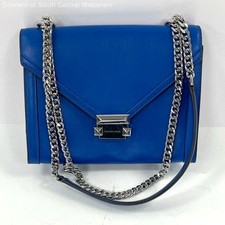 Bolsa de ombro Michael Kors azul Whitney grande couro conversível comprar usado  Enviando para Brazil
