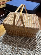 Picnic basket woven for sale  Anderson