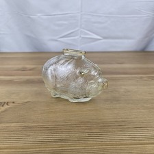 Cofrinho vintage de vidro transparente texturizado âncora comprar usado  Enviando para Brazil