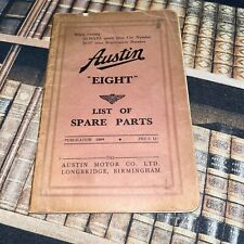 Austin eight list for sale  COLCHESTER
