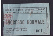 Biglietto ingresso giardino usato  Italia