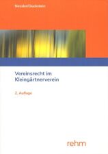 Vereinsrecht kleingärtnervere gebraucht kaufen  Wolgast-Umland