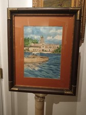 Usado, pintura aquarela vintage lonz Winery Ohio. Lago Erie Doug Finfrock. comprar usado  Enviando para Brazil