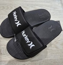 Sandálias Hurley Kids pretas com logotipo unissex tamanho 5 novas com etiquetas, usado comprar usado  Enviando para Brazil