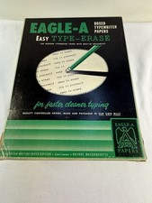 Papel vintage para máquina de escrever Eagle-A Trojan Bond 100% algodão conteúdo 8 1/2 x 11 comprar usado  Enviando para Brazil