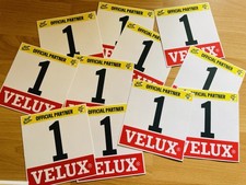 Lot de 10 dossards matière élastique promo Velux Tour de France 2025 Rares na sprzedaż  Wysyłka do Poland