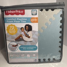 Tapete Fisher Price Toys Soft Comfort Baby Playtime espuma azulejos azul cinza comprar usado  Enviando para Brazil
