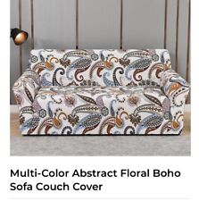 Lote de 2 capas de sofá boho floral abstratas multicoloridas e uma fronha comprar usado  Enviando para Brazil